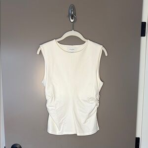 NWT Banana Republic Factory Sleeveless Shirred-Waist Ponte Top - Size M